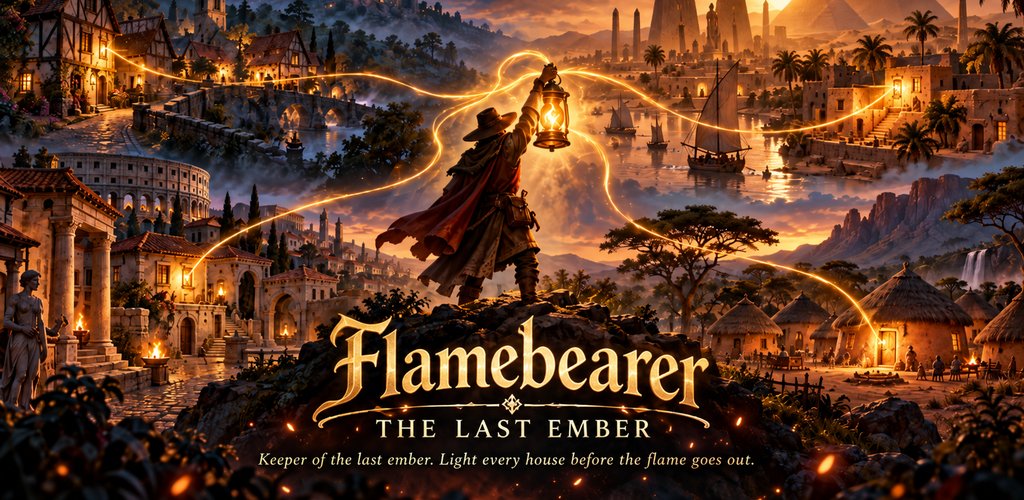 Flamebearer: The Last Ember: a lantern-bearer lighting villages across history